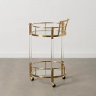 CAMARERA FURNITURE GOLDEN METAL ROOM 50 X 50 X 82 CM thumbnail