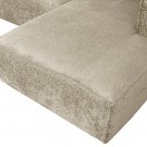 WOOOD BEAN CORNER SOFA RIGHT STRUCTURE VELVET BUTTERMILK thumbnail