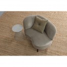 WOOOD SARA LOUNGE ARMCHAIR RIGHT VELVET KHAKI thumbnail