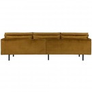 WOOOD RODEO 3 SEATER VELVET HONEY YELLOW thumbnail