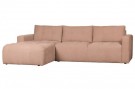 Vtwonen BAR CHAISE LONGUE WOVEN FABRIC LEFT PINK thumbnail