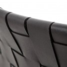 armstol svart metall/lær 61x58x77 thumbnail