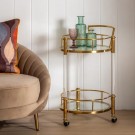 CAMARERA FURNITURE GOLDEN METAL ROOM 50 X 50 X 82 CM thumbnail