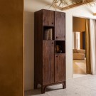WOOOD STAES STORAGE CABINET MANGO WOOD WALNUT thumbnail