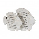 FIGURE FISH WORN WHITE METAL 40 X 7,50 X 32 CM thumbnail