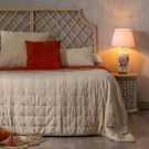 Sengeteppe vendbar beige-flis 180x260 thumbnail