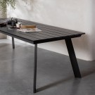 WOOOD Veerle spisebord aluminium/polywood antrasitt 100x220cm thumbnail