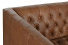 COUCH LEATHER STEEL 211X82X61 CAPITONE thumbnail