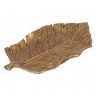 2stk, FIGURE LEAVE GOLD POLYRESIN DECORATION 29 X 16 X 3 thumbnail