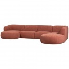 WOOOD POLLY SOFA U-SHAPE RIGHT PINK thumbnail