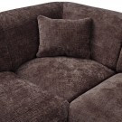 WOOOD CLOUD CORNER SOFA LEFT WOVEN CHENILLE WARM BROWN thumbnail