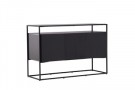 Kingsport skap 45 x 80 x 120 svart thumbnail