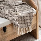 2 pledd i pk. PLAID BEIGE COTTON  125 X 150 CM thumbnail