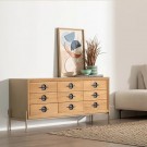 BUFFET WHITE-NATURAL WOOD-METAL AIKO 148 X 38 X 66 CM thumbnail