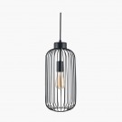DANIA MATT BLACK METAL WIRE TALL PENDANT thumbnail