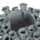 VASE BLUE CERAMIC DECORATION 27 X 26 X 33 CM thumbnail