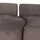 SOFA 3 PIECES GREY OLD FABRIC ROOM 405 X 112 X 70 CM thumbnail