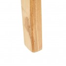 Spisestol beige teak tre-skinn 50x56x87 thumbnail