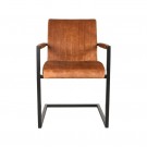 MILO DINING CHAIR OCHER VELOUR thumbnail
