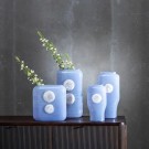 Vase i blåhvitt glass 22x10x24 thumbnail