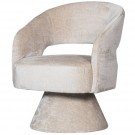 WOOOD EBBA SWING ARMCHAIR - CHENILLE FABRIC - NATURAL  thumbnail