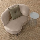 WOOOD SARA LOUNGE ARMCHAIR RIGHT VELVET KHAKI thumbnail