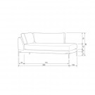 Vtwonen COUPLE LOUNGE ELEMENT RIGHT LIGHT GREY thumbnail