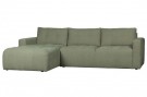 Vtwonen BAR CHAISE LONGUE WOVEN FABRIC LEFT GREEN thumbnail