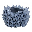 VASE BLUE CERAMIC DECORATION 37 X 36 X 24 CM thumbnail