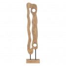 2stk, FIGURE ABSTRACTS NATURAL WAY MANGO WOOD 15 X 9 X 69 CM thumbnail