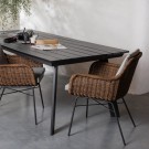 WOOOD Veerle spisebord aluminium/polywood antrasitt 100x220cm thumbnail