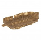 3stk, FIGURE LEAVE GOLD POLYRESIN DECORATION 25 X 13 X 2 thumbnail