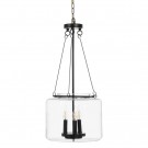 CEILING LAMP BLACK METAL / GLASS 35 X 35 X 72 CM thumbnail