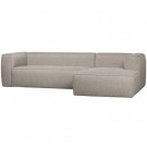 WOOOD BEAN CORNER SOFA RIGHT INCL. CUSHIONS LIGHT GREY thumbnail