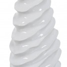 VASE WHITE CERAMIC DECORATION 18 X 17 X 49 CM thumbnail