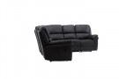 Saranda reclinersofa svart thumbnail
