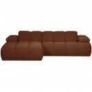 WOOOD MOJO CHAISE LONGUE LEFT BOUCLÉ RUST BROWN MELANG thumbnail