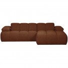 WOOOD MOJO CHAISE LONGUE RIGHT BOUCLÉ RUST BROWN MELANGE thumbnail