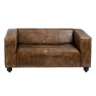 2 seter sofa brun 146x76x63 thumbnail