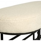 Cayo - Skohylle Off white 100x34x51 100% Polyester, kryssfiner, skum, metall, 1stk. thumbnail