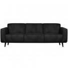 BePureHome STATEMENT 3-SEATER 230 CM SUEDINE BLACK thumbnail