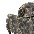 Lenestol svart-taupe velvet tre 91x90x95 thumbnail