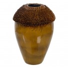 VASE MUSTARD CERAMIC DECORATION 40 X 40 X 60 CM thumbnail