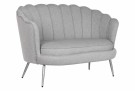 SPRAY sofa i polyester med metall ben  130X77X83 GRÅ thumbnail