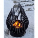 Eldstad matt svart, D50 H70 cm thumbnail