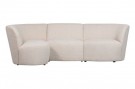 WOOOD COCO 3-SEATER ROUNDED LEFT BOUCLÉ CREAM thumbnail