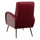 Lenestol bordeaux stoff-metall 68x97x86 thumbnail