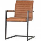 WOOOD BAS DINING CHAIR PU COGNAC thumbnail