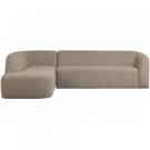 WOOOD SLOPING CORNER SOFA LEFT NATURAL MELANGE thumbnail