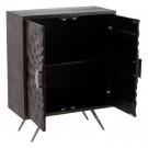 Stue - garderobe brunt tre/metall 89x40x110 thumbnail